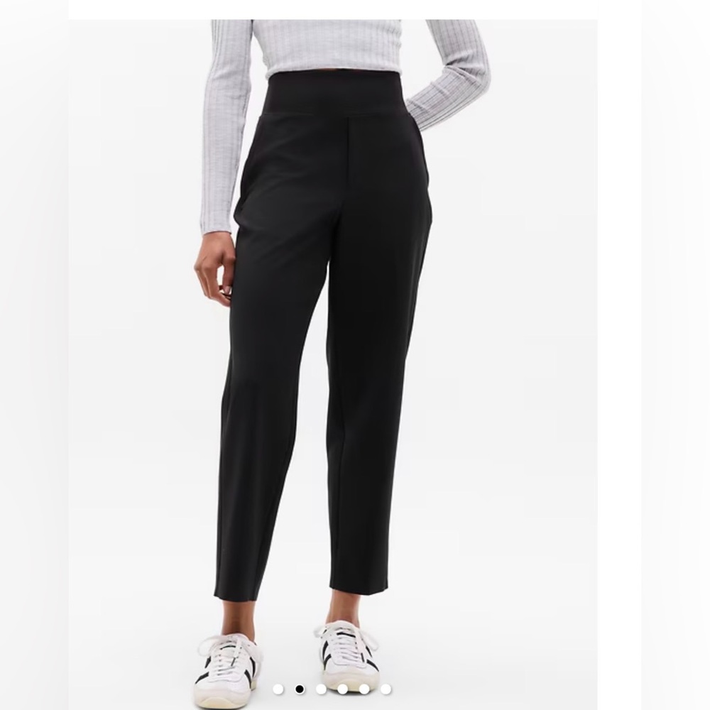 Athleta High Rise Endless Pant Black 4P 4 Petite $109 NWOT